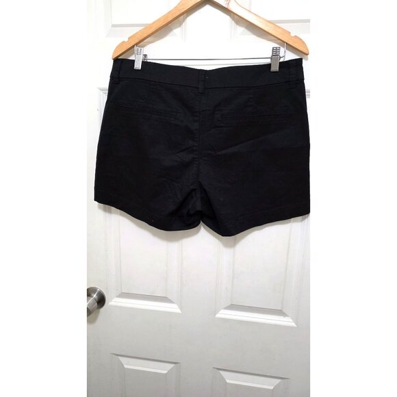 Old Navy Everyday Womens Black Shorts Size 12 Cotton Blend - Picture 3 of 7